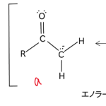 エノラートイオン生成の反応機構